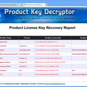 Product Key Decryptor 5.1